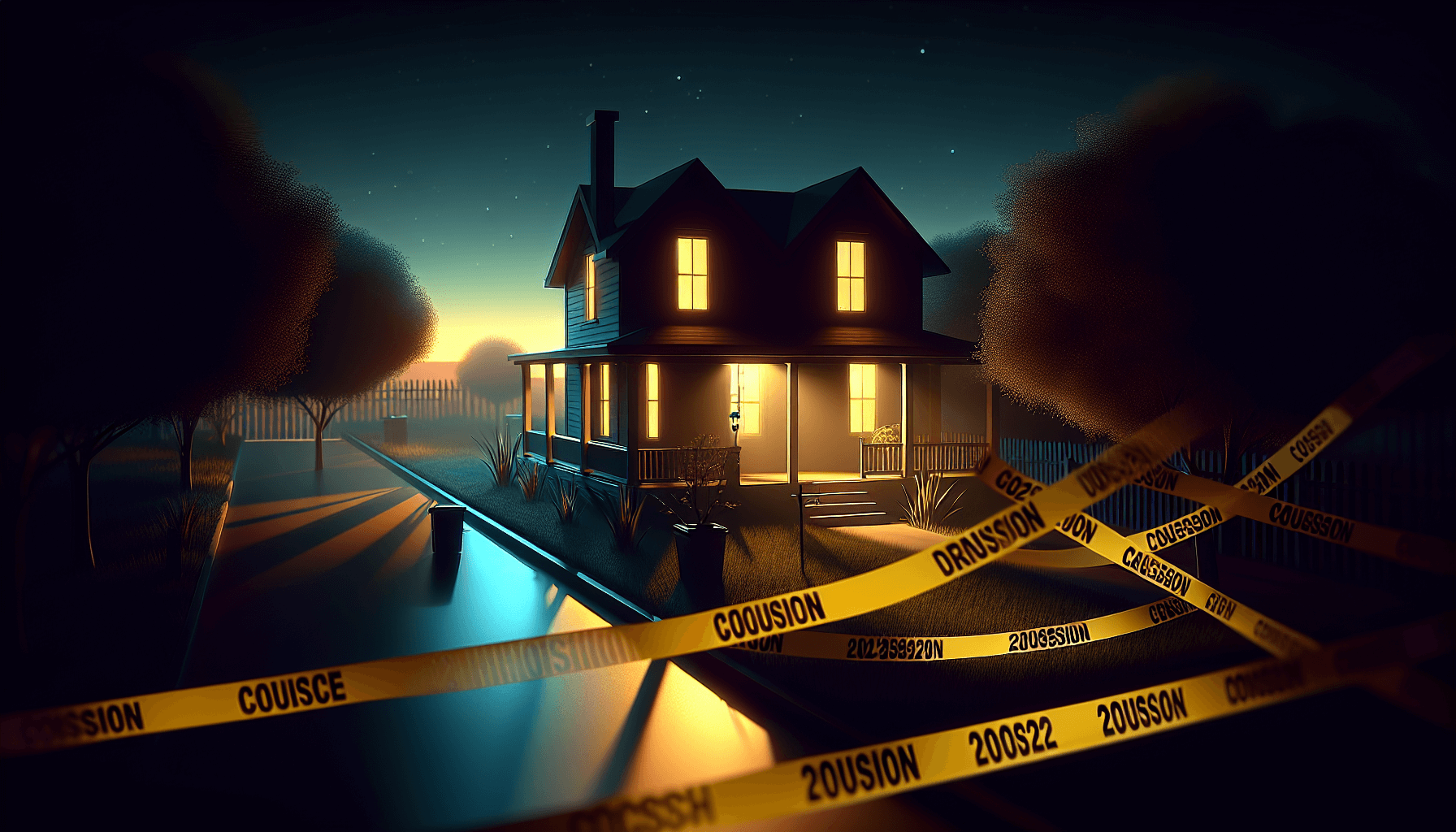 Crime scene illustration