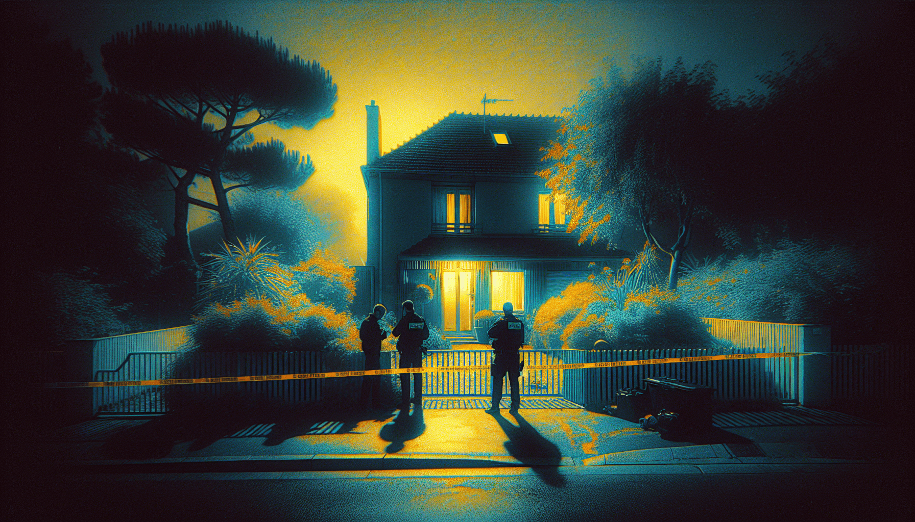 Crime scene illustration