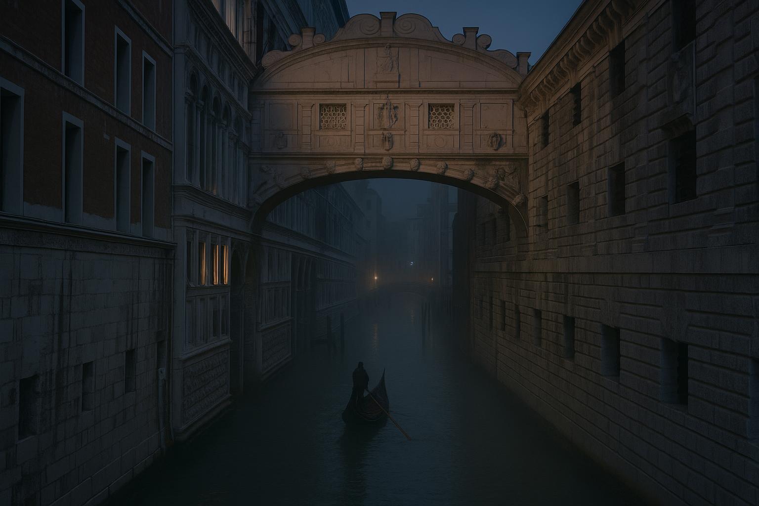 The Bridge of Sighs: Haunting of Venice's Doge's Palace Prison, Italy