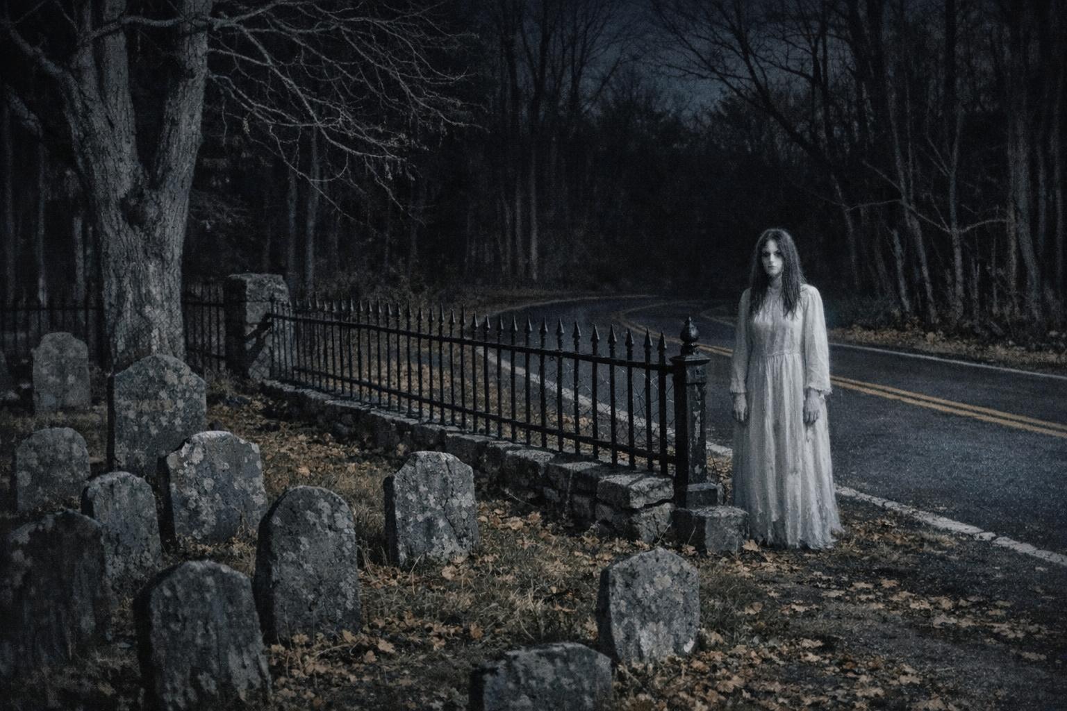 The White Lady Who Stops Traffic: Connecticut's Union Cemetery and Its Most Photographed Ghost