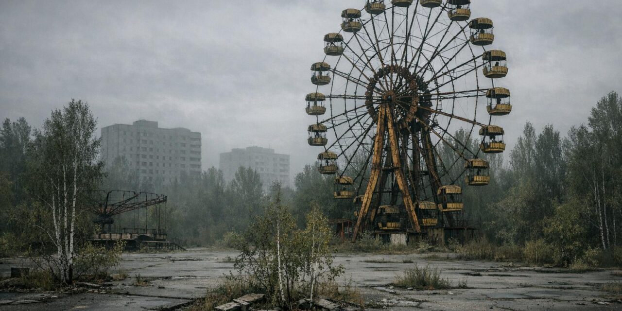 The City Frozen at the Moment of Disaster: Haunting of Chernobyl’s Abandoned Ghost Town of Pripyat, Ukraine